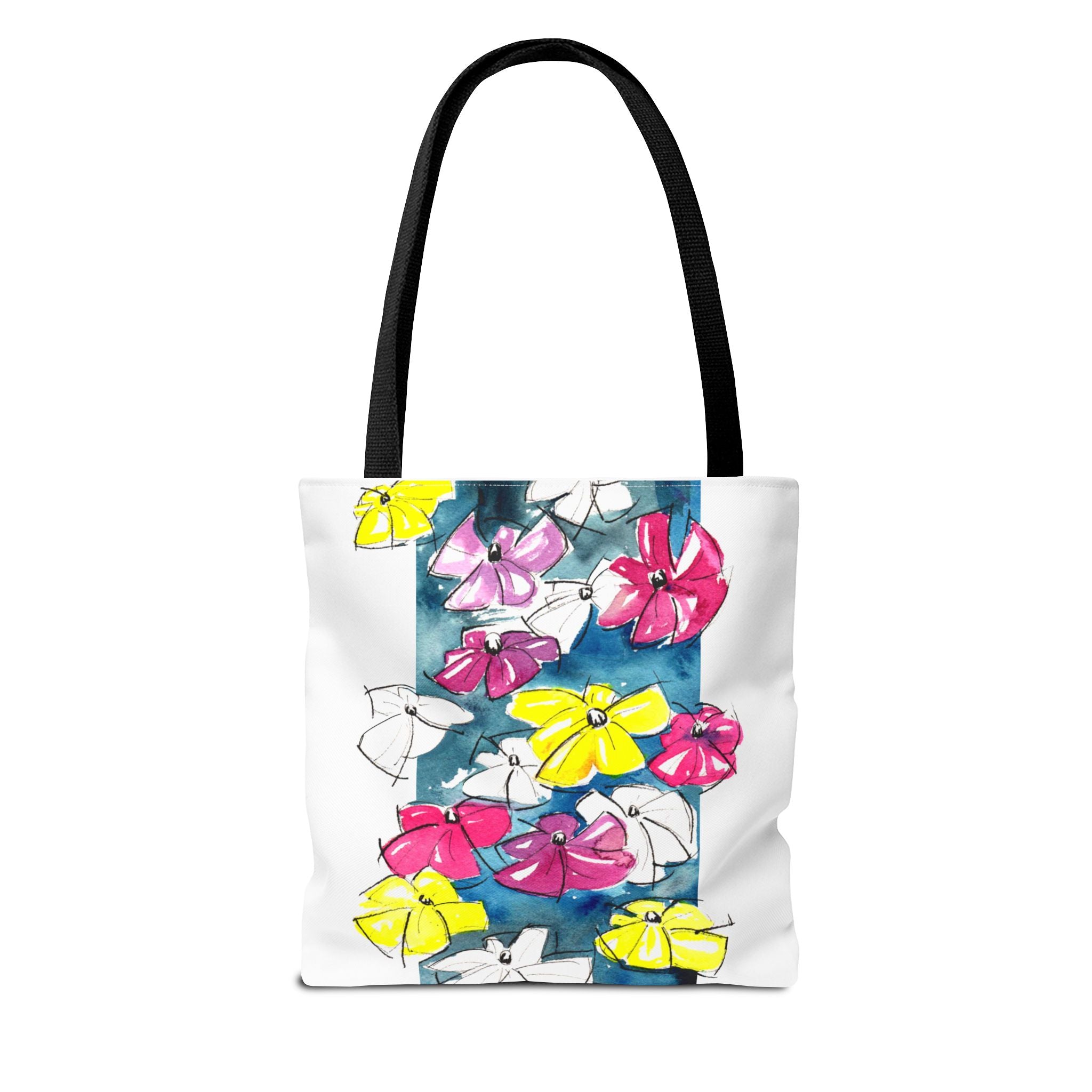 Flowers in Abstract Tote Bag