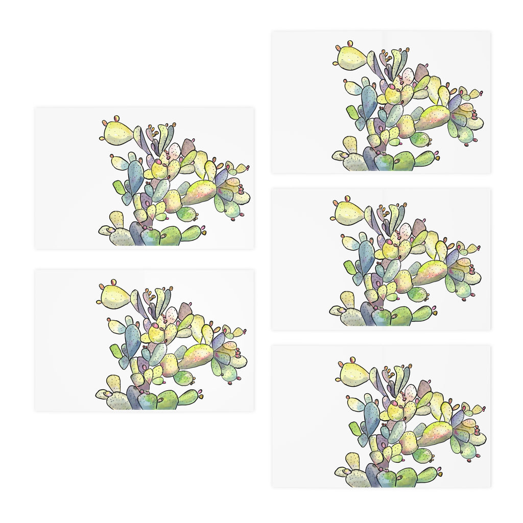 Prickly Pear Greeting Card — Cactus Note Card (5 Pack)