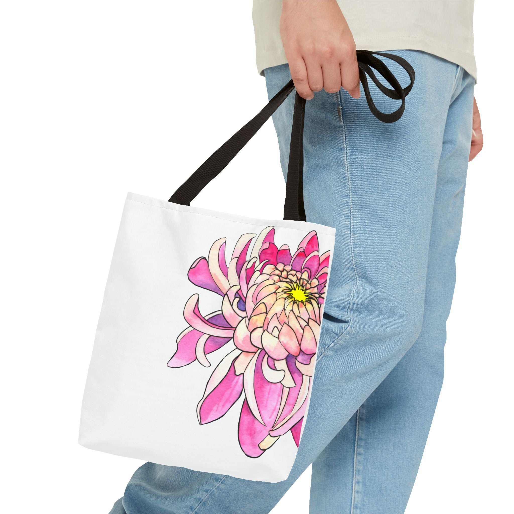 Pink Dahlia Tote Bag