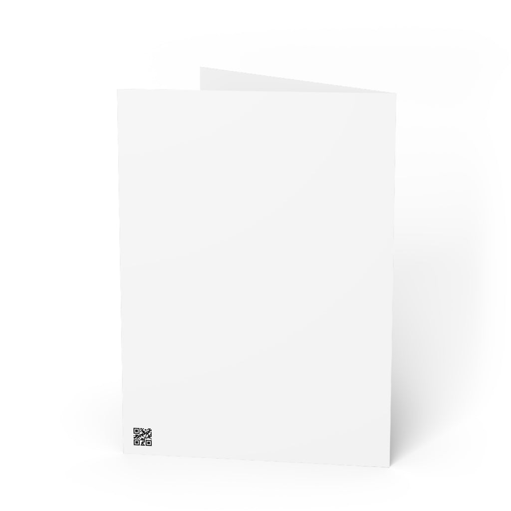 Egrets at Dawn Greeting Card — Watercolor Nature Note Card