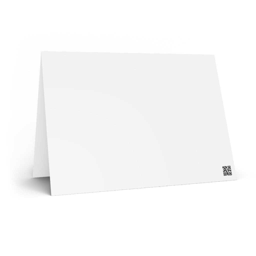 Egrets at Dawn Greeting Card — Watercolor Nature Note Card