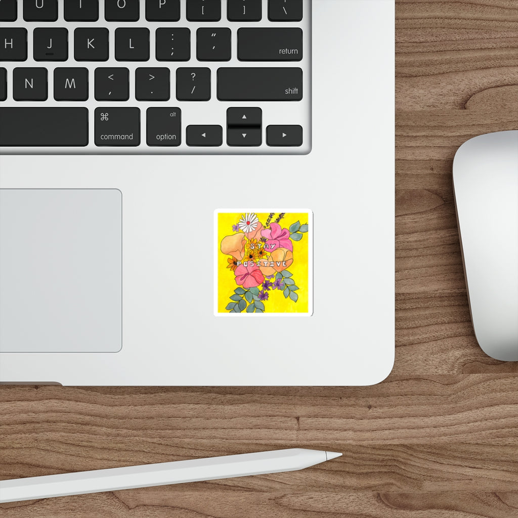 Stay Positive - Bold Watercolor Decal
