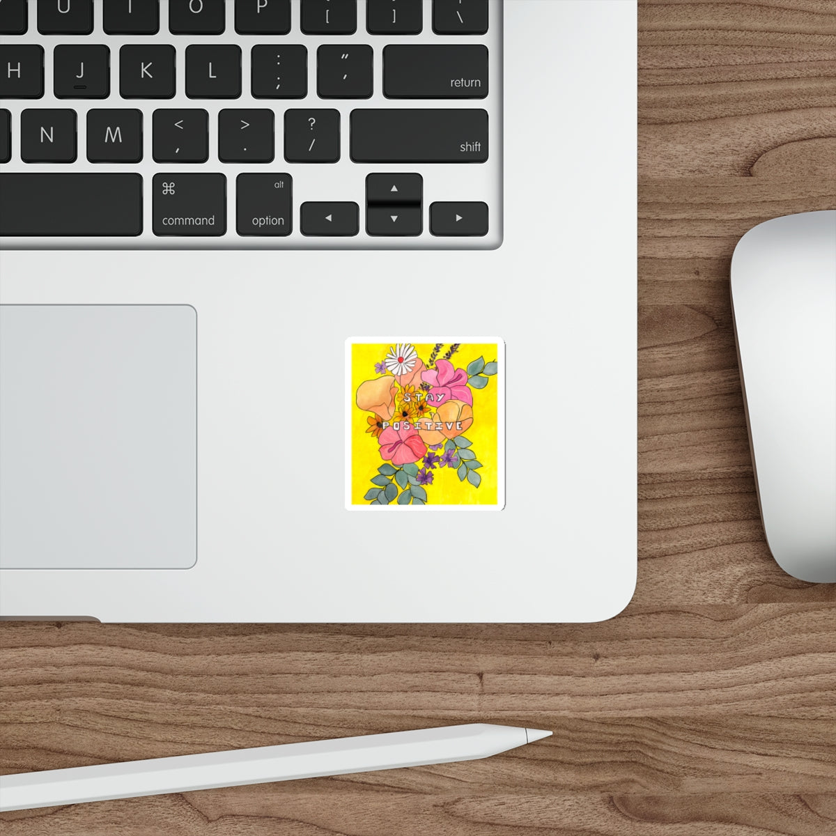 Stay Positive - Bold Watercolor Decal