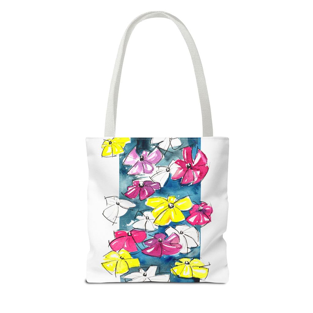 Flowers in Abstract Tote Bag