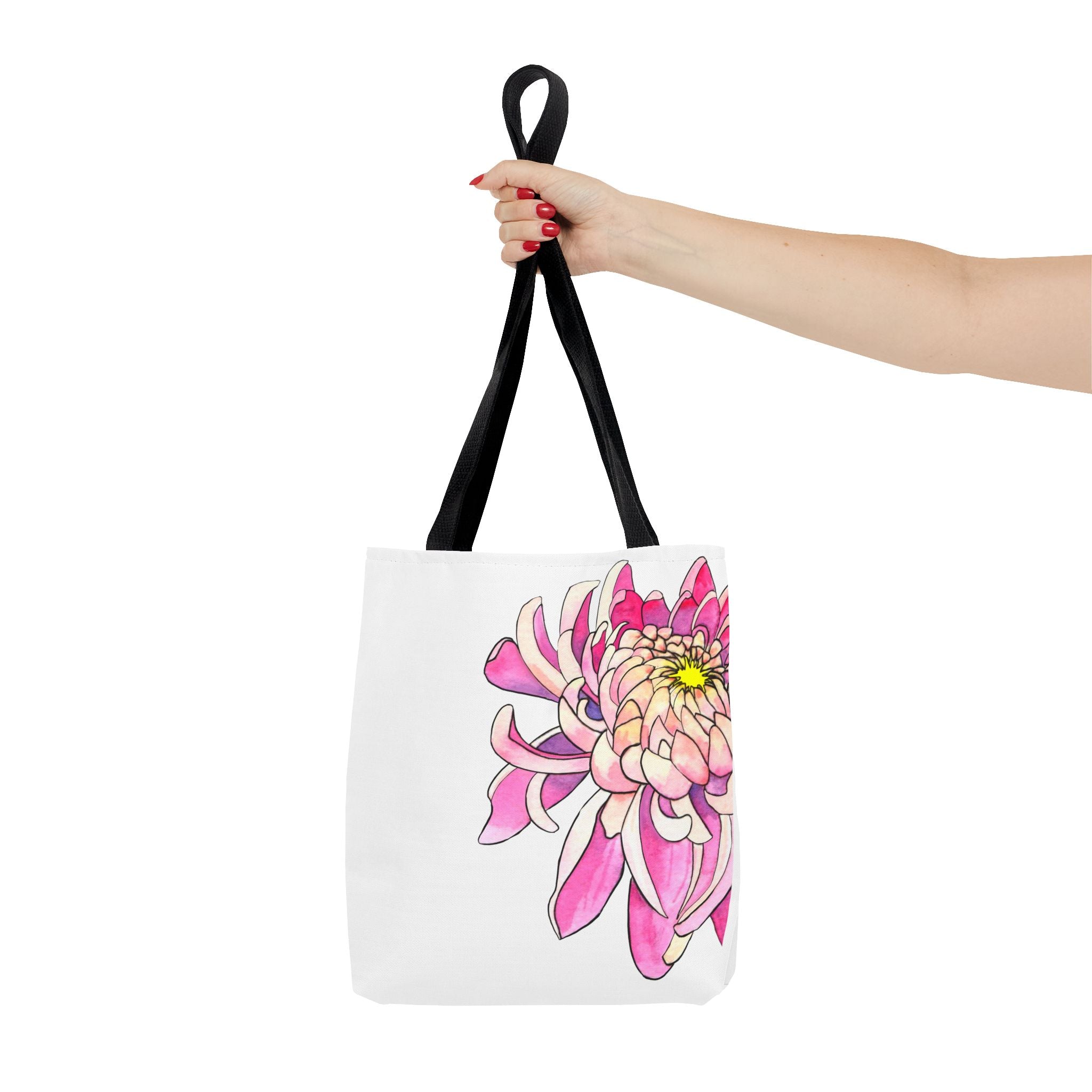 Pink Dahlia Tote Bag