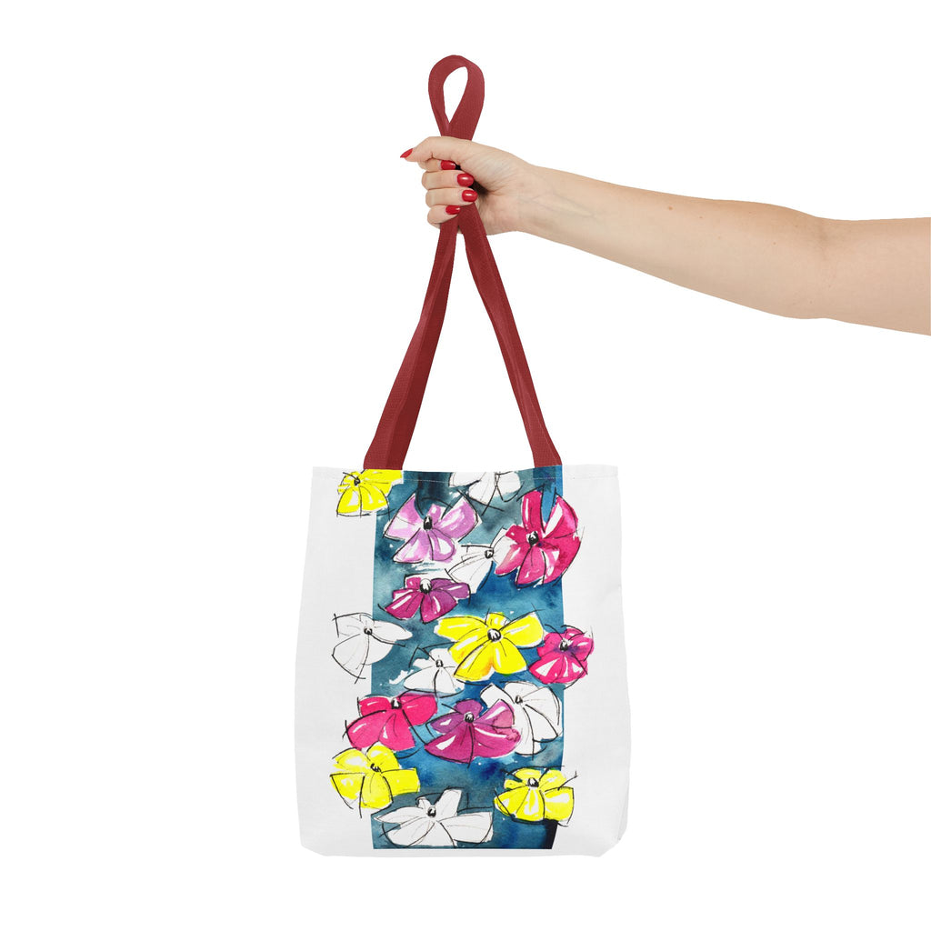 Flowers in Abstract Tote Bag