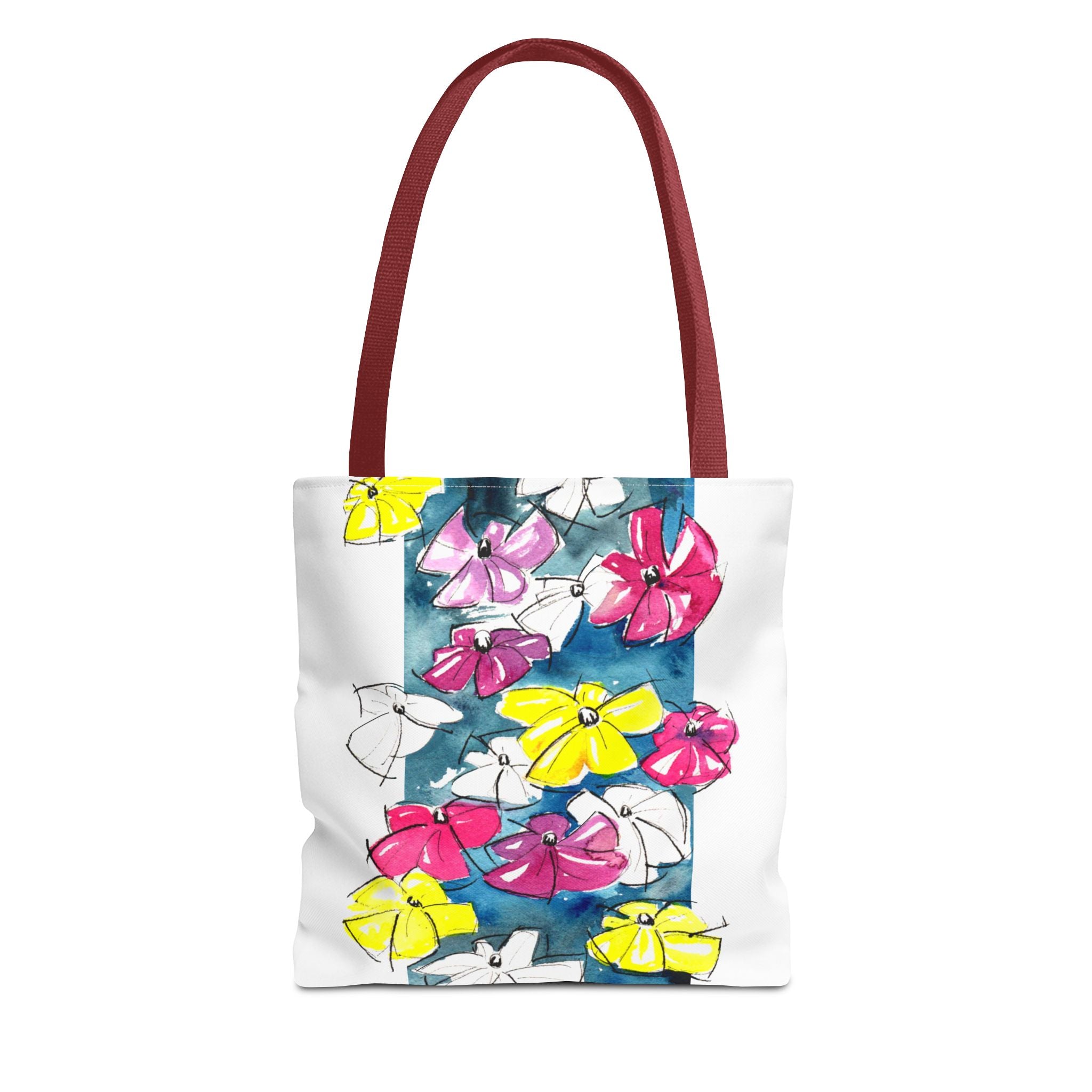 Flowers in Abstract Tote Bag