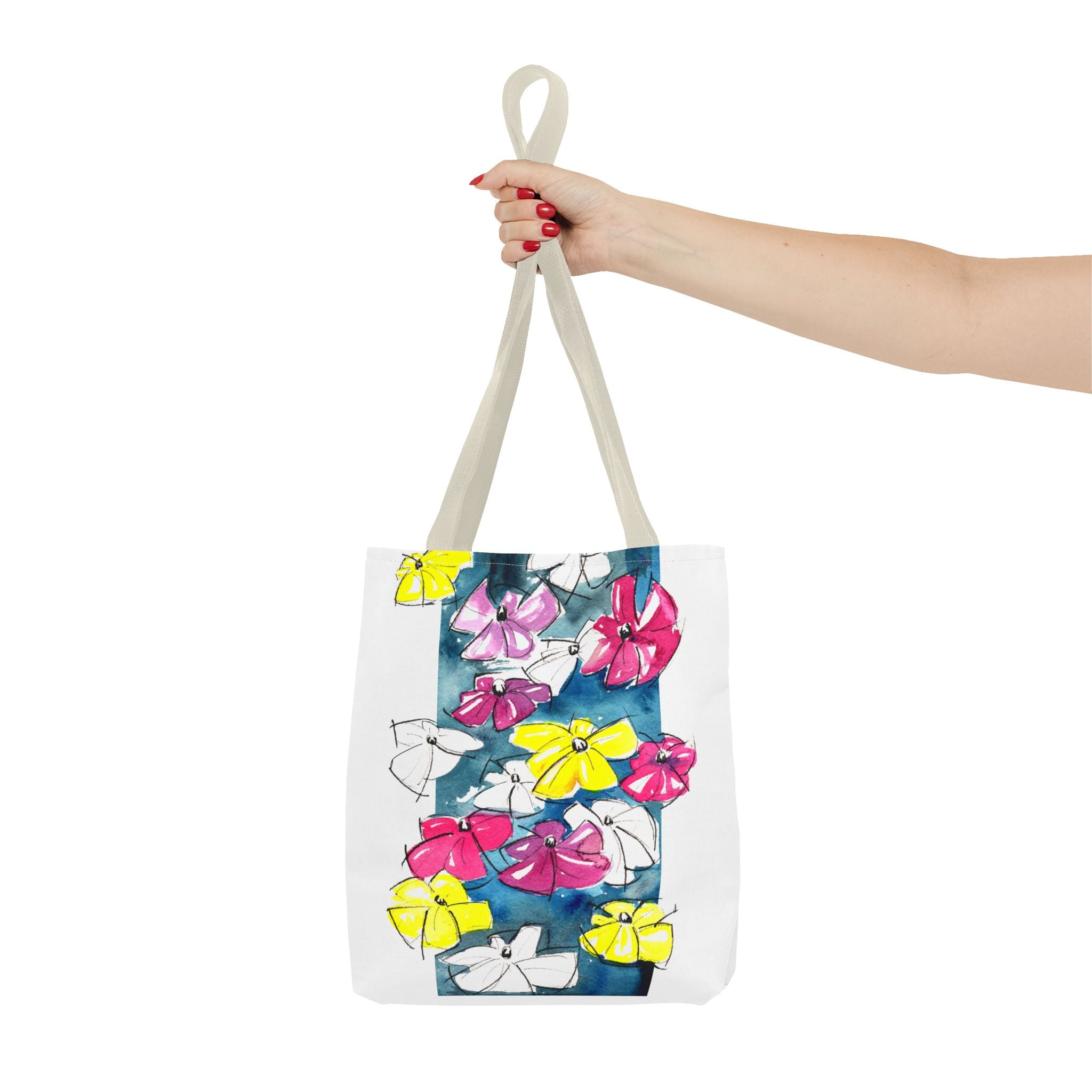 Flowers in Abstract Tote Bag