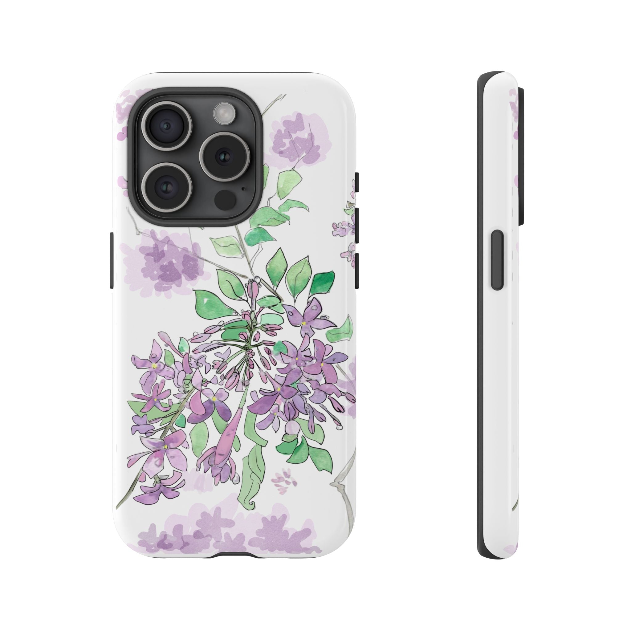 Lilac Watercolor Tough Case — Floral Spring Phone Case