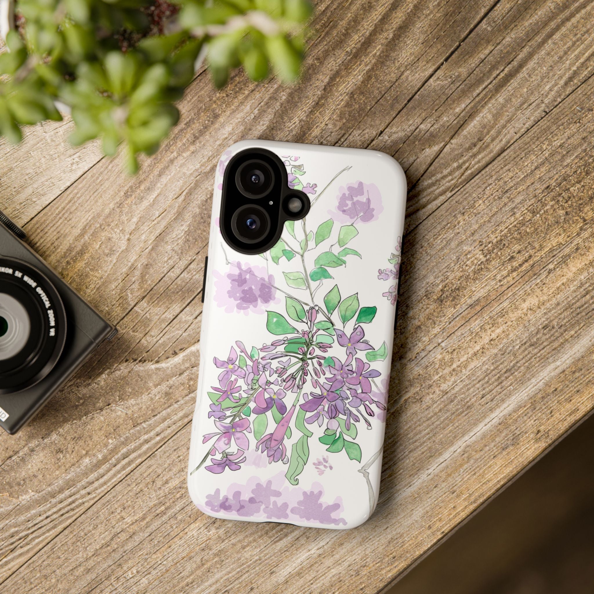 Lilac Watercolor Tough Case — Floral Spring Phone Case