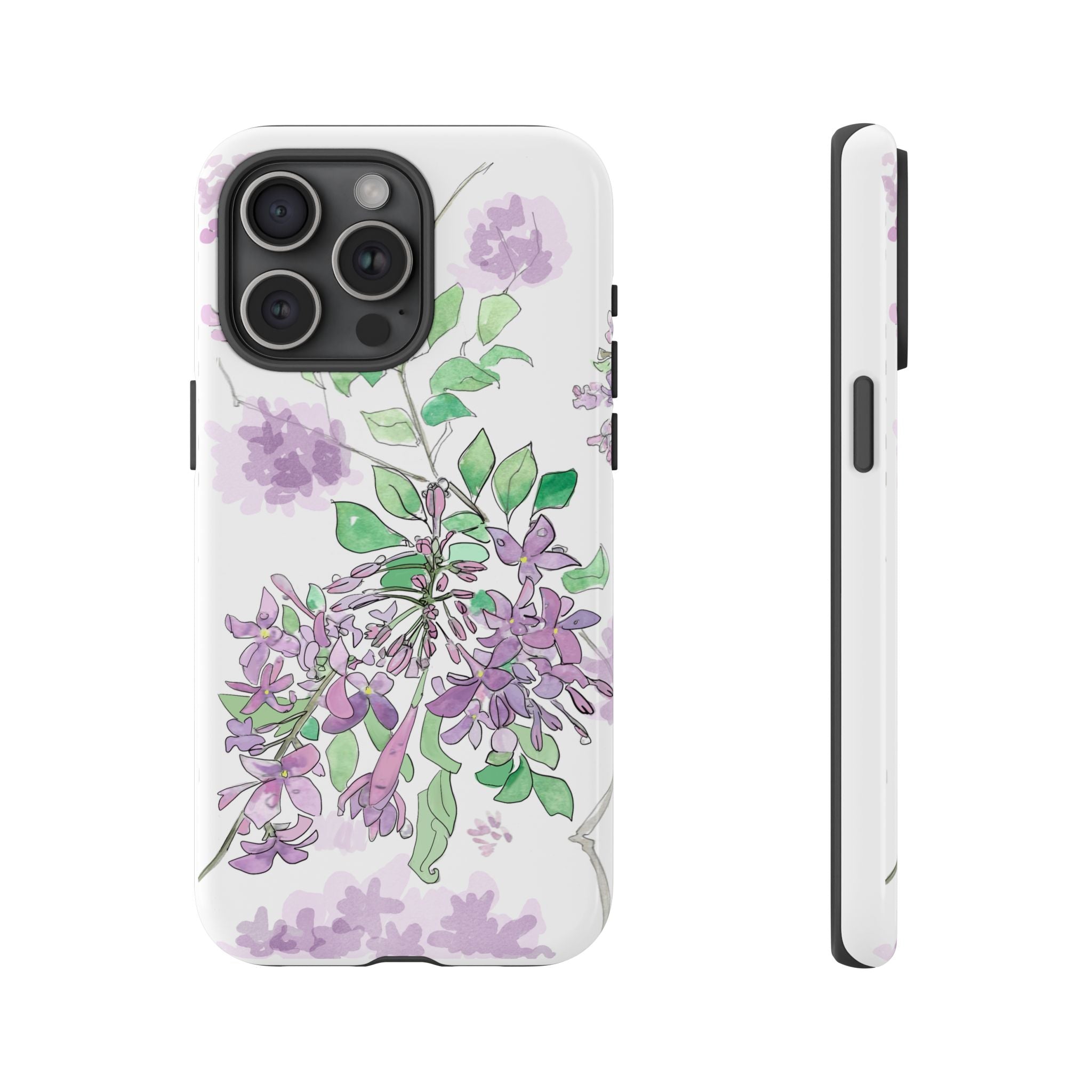 Lilac Watercolor Tough Case — Floral Spring Phone Case