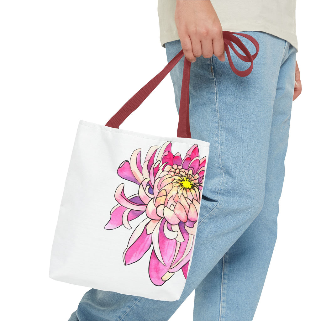 Pink Dahlia Tote Bag
