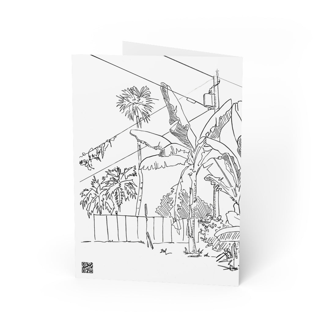 South Florida Tropical Greeting Card — Botanical Note Card