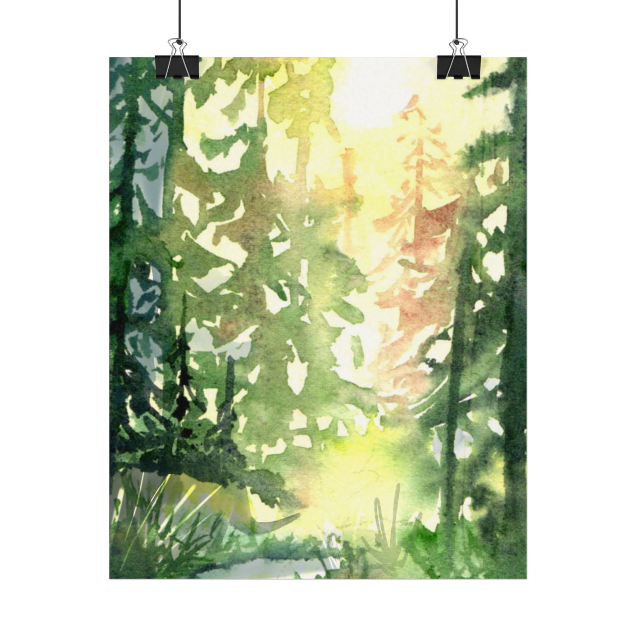 Forest Glow - Matte Poster