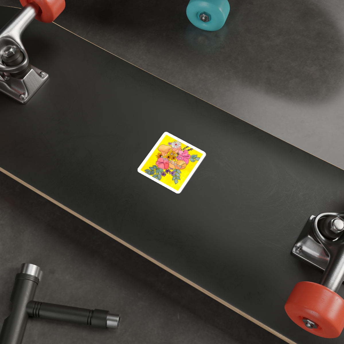 Stay Positive - Bold Watercolor Decal