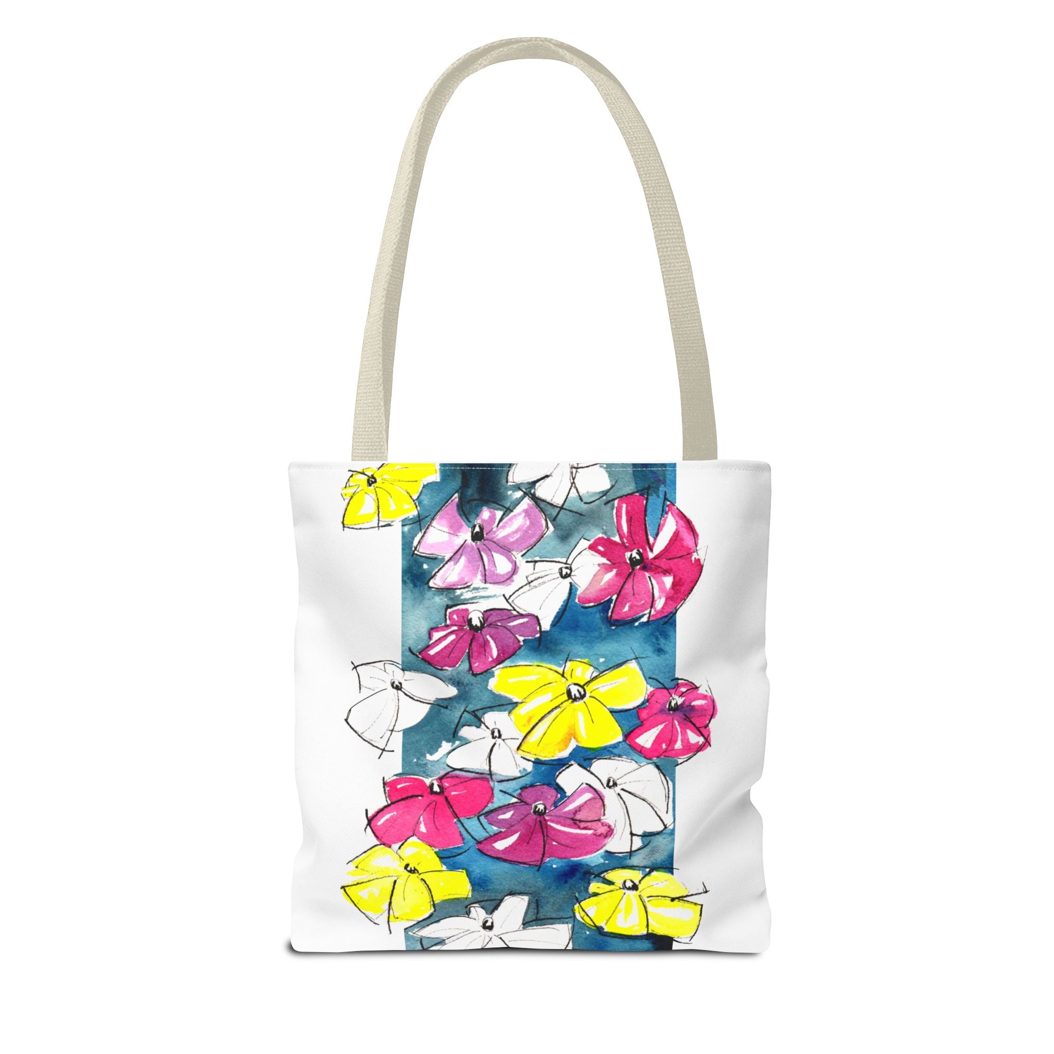Flowers in Abstract Tote Bag