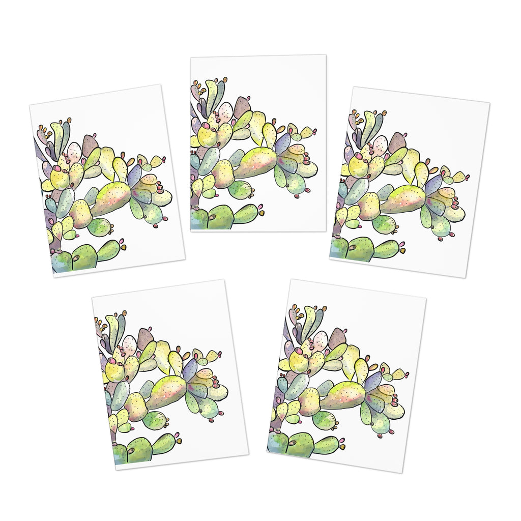 Prickly Pear Greeting Card — Cactus Note Card (5 Pack)