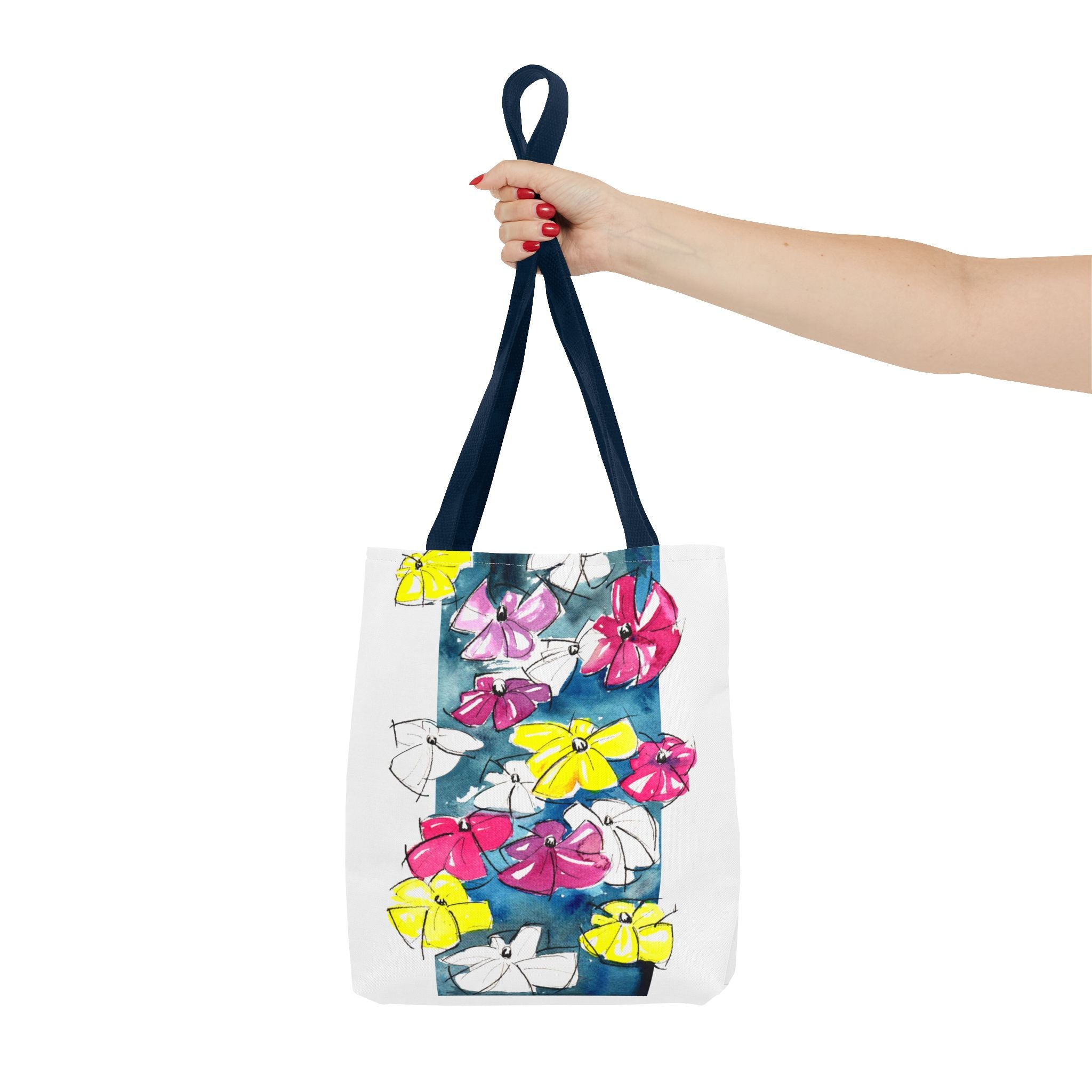 Flowers in Abstract Tote Bag