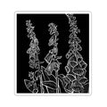 Dark Foxglove Sticker — Block Print Botanical Decal