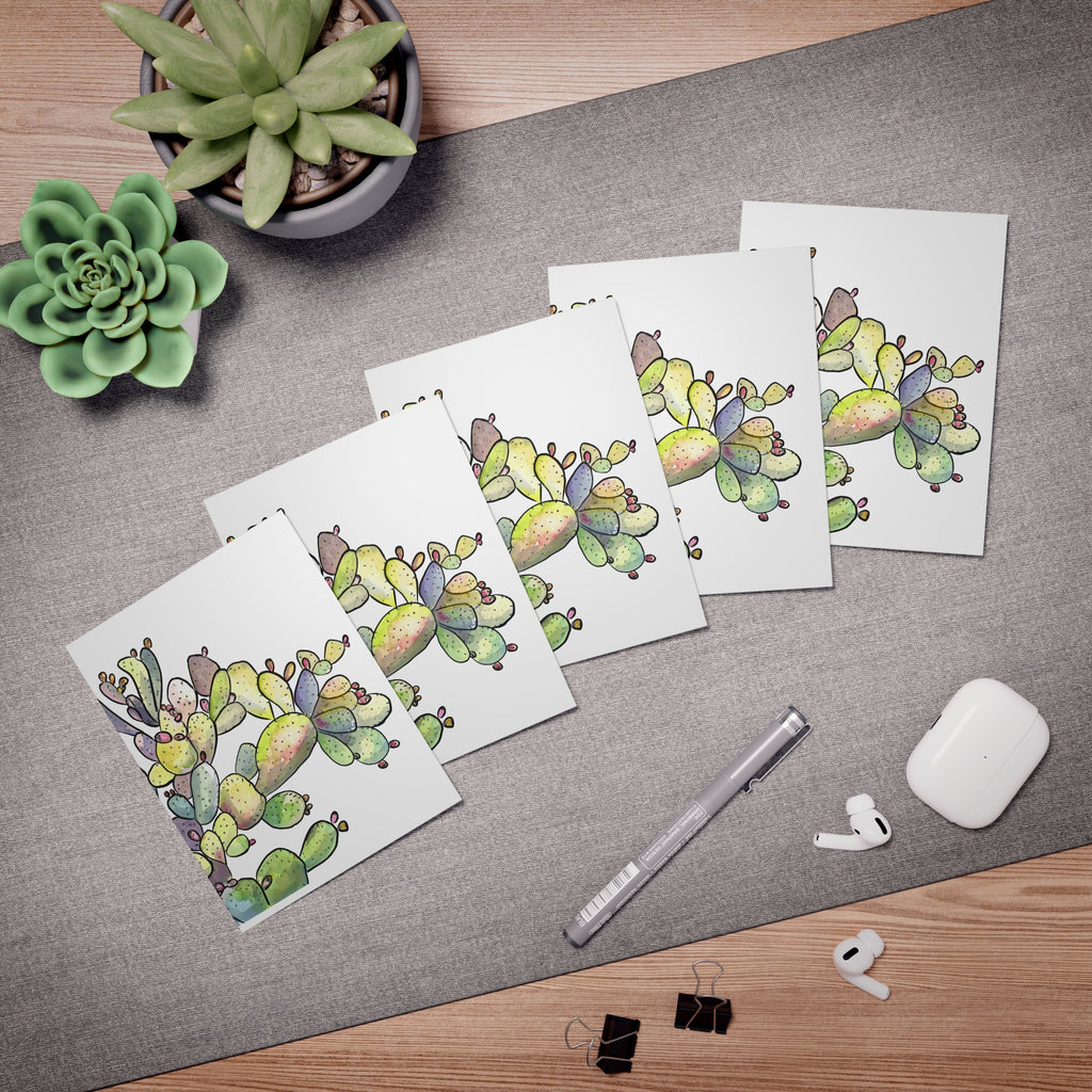Prickly Pear Greeting Card — Cactus Note Card (5 Pack)