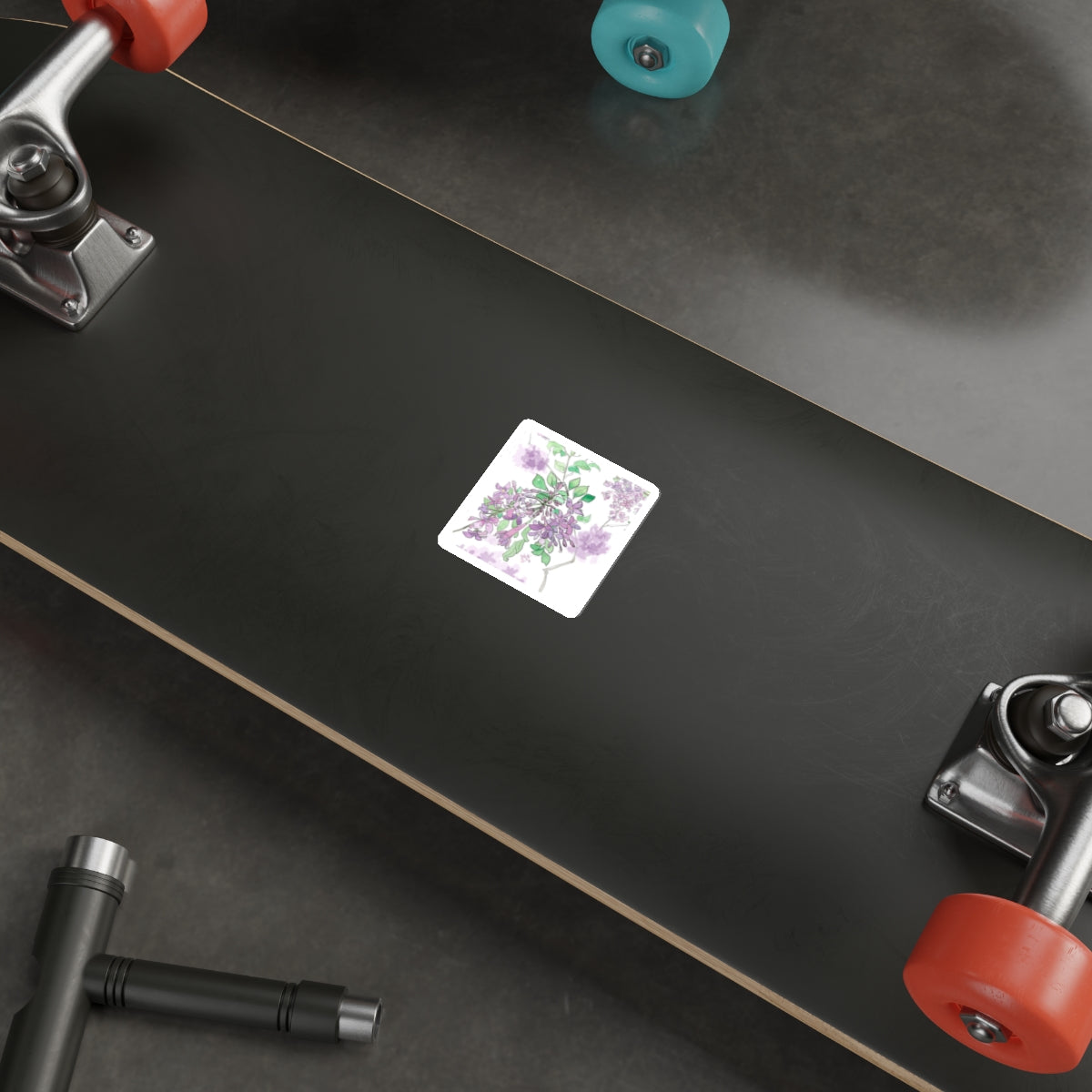 Lilac Watercolor Sticker — Floral Spring Vinyl Decal