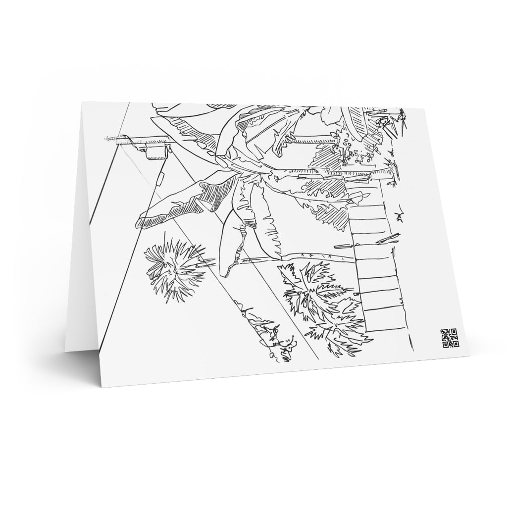 South Florida Tropical Greeting Card — Botanical Note Card