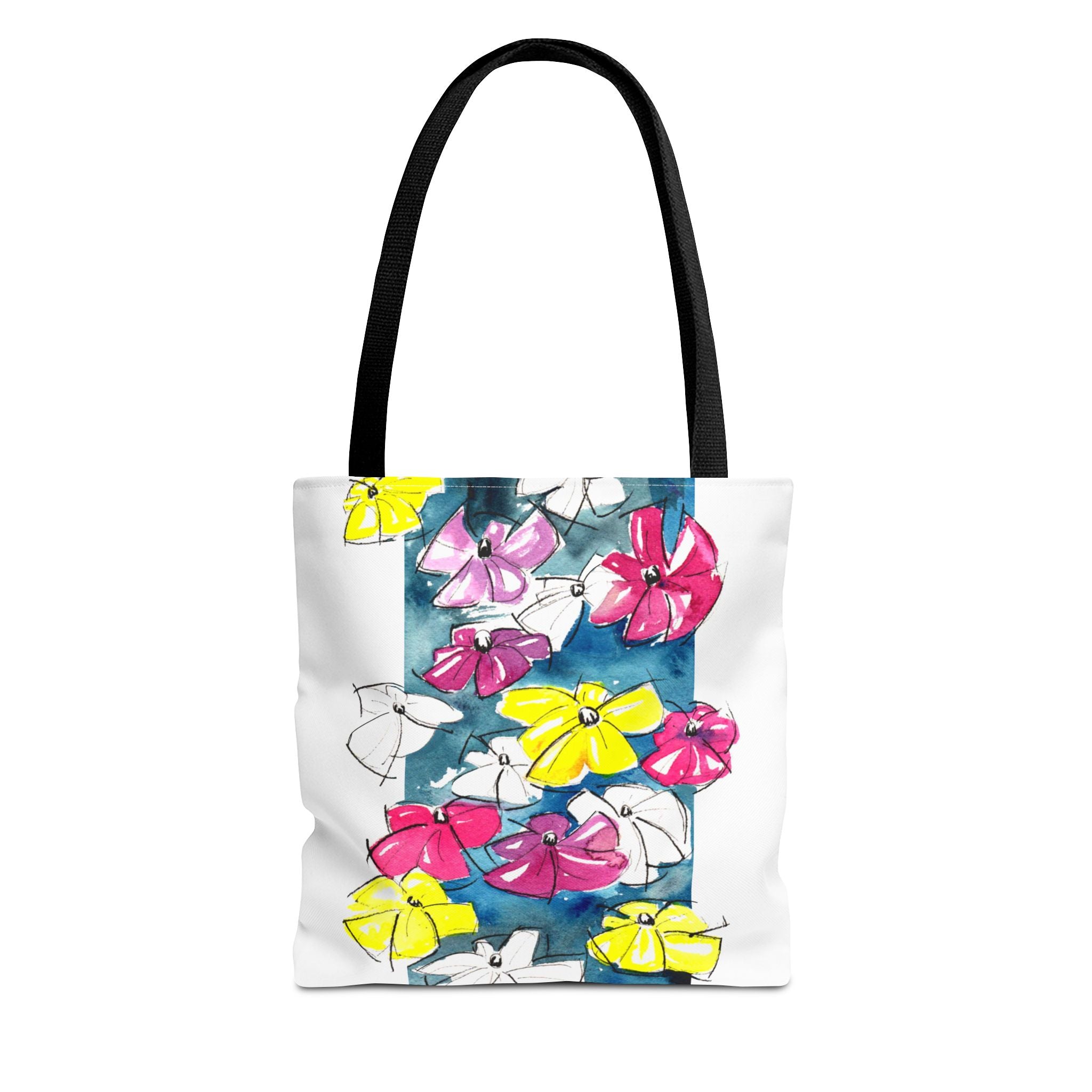 Flowers in Abstract Tote Bag
