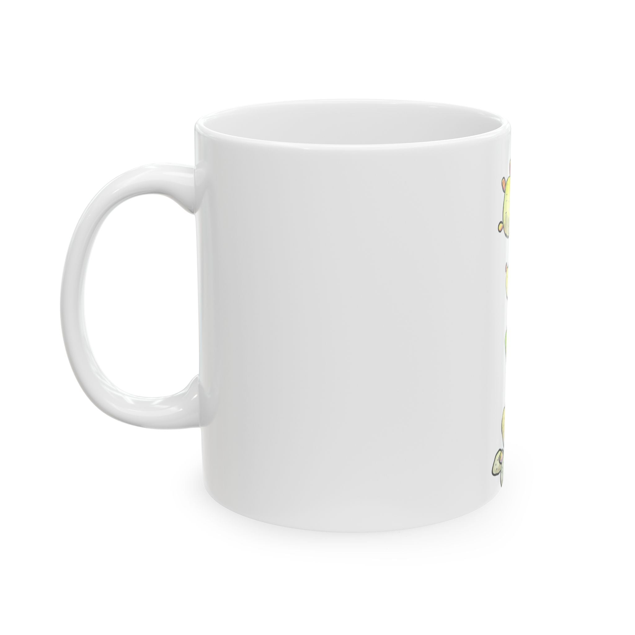 Prickly Pear Cactus Ceramic Mug — Bright Desert Floral Coffee Cup (11oz & 15oz)