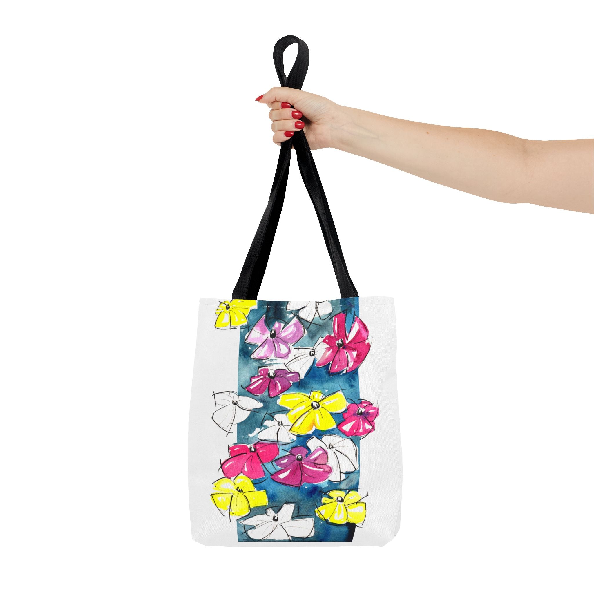 Flowers in Abstract Tote Bag