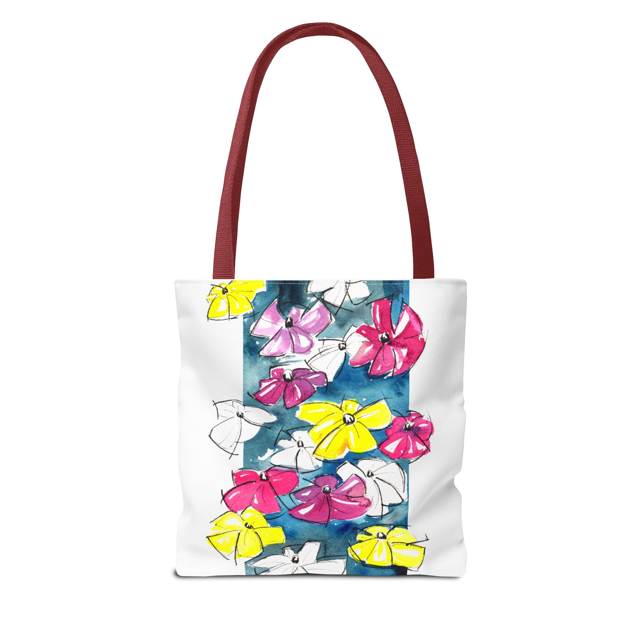 Flowers in Abstract Tote Bag