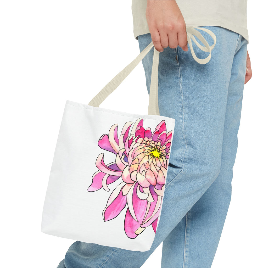 Pink Dahlia Tote Bag