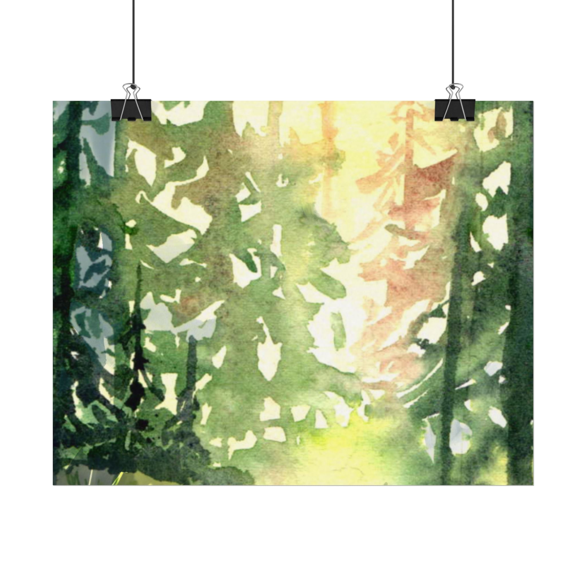 Forest Glow - Matte Poster