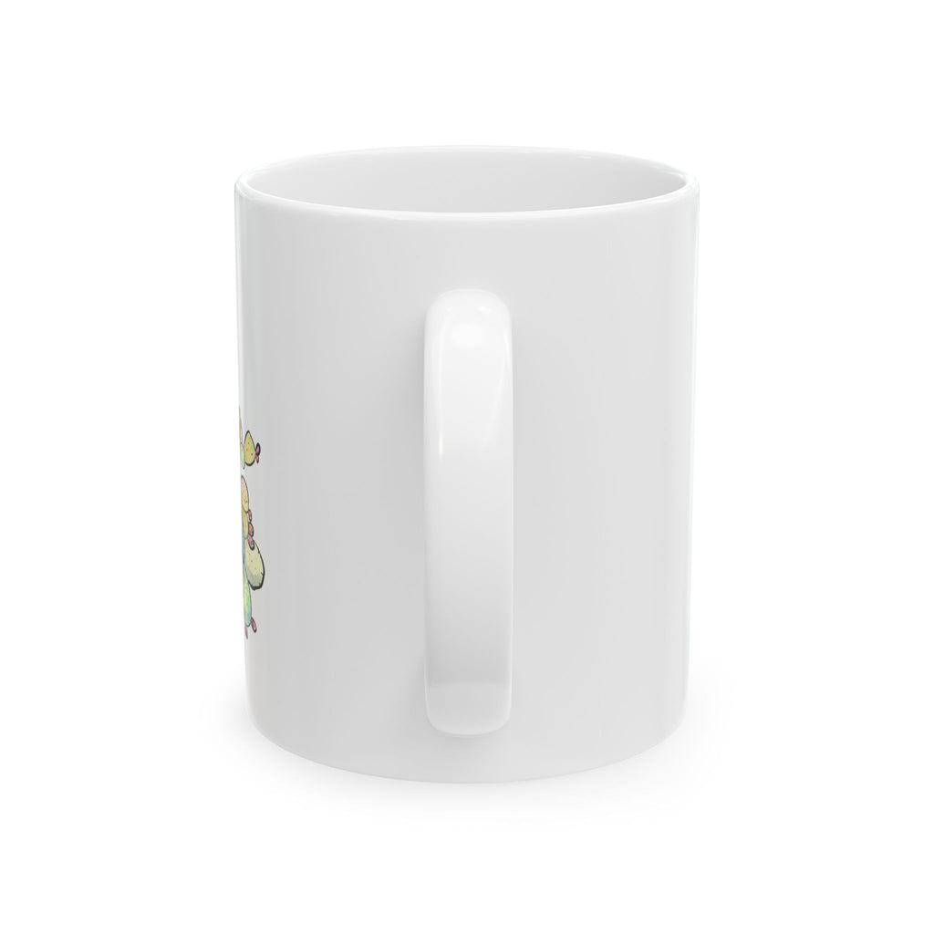 Prickly Pear Cactus Ceramic Mug — Bright Desert Floral Coffee Cup (11oz & 15oz)
