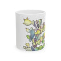 Prickly Pear Cactus Ceramic Mug — Bright Desert Floral Coffee Cup (11oz & 15oz)